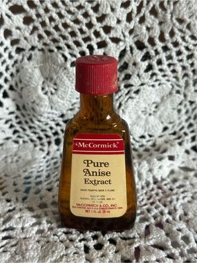 Vintage McCormick Pure Anise Extract - kitchen prop, collectible glass